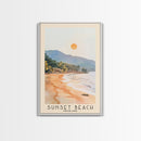 Sunset Beach, Thailand Watercolor Beach Print, Vacation Gift, Thailand Wall Art, Beach Painting, Beach Decor, Beach Painting