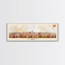 Bordeaux France Panoramic Travel Poster, Framed Canvas Print or Metal Wall Art, Travel Art, Home Decor, Panoramic Painting, Midcentury Art