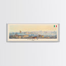 Foggia Italy Wall Art, Panoramic Travel Poster, Panoramic Framed Canvas Print, City Wall Art, Wall Hanging Home Decor, Travel Art