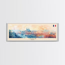 Lyon France Travel Print Wall Art, Panoramic City Art, Travel Art, Wall Decor, Vacation Gift, Framed Canvas Print Or Metal Art