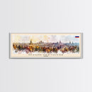 Nizhnevartovsk Russia Travel Art, City Art, Framed Canvas Print or Metal Wall Art, Europe Travel Poster, Panoramic Wall Art, Extra Wide Wall Art