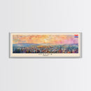 Osijek Croatia Travel Print Wall Art, Panoramic City Art, Travel Art, Wall Decor, Vacation Gift, Framed Canvas Print Or Metal Art