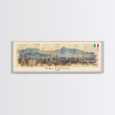 Palermo Italy Travel Print Wall Art, Panoramic City Art, Travel Art, Wall Decor, Vacation Gift, Framed Canvas Print Or Metal Art