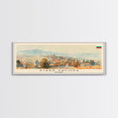 Stara Zagora Bulgaria Wall Art, Panoramic Travel Poster, Panoramic Framed Canvas Print, City Wall Art, Wall Hanging Home Decor, Travel Art