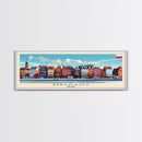 Bydgoszcz Poland Travel Art, City Art, Framed Canvas Print or Metal Wall Art, Europe Travel Poster, Panoramic Wall Art, Extra Wide Wall Art