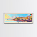 Cagliari Italy Wall Art, Panoramic Travel Poster, Panoramic Framed Canvas Print, City Wall Art, Wall Hanging Home Decor, Travel Art