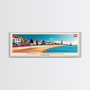 Haarlemmermeer Netherlands Panoramic Travel Poster, Framed Canvas Print or Metal Wall Art, Travel Art, Home Decor, Panoramic Painting, Midcentury Art