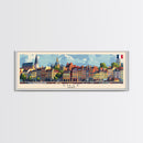 Lille France Wall Art, Panoramic Travel Poster, Panoramic Framed Canvas Print, City Wall Art, Wall Hanging Home Decor, Travel Art