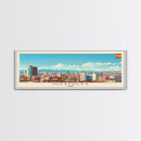 Mostoles Spain Panoramic Travel Poster, Framed Canvas Print or Metal Wall Art, Travel Art, Home Decor, Panoramic Painting, Midcentury Art