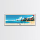 Mersin Turkey Wall Art, Panoramic Travel Poster, Panoramic Framed Canvas Print, City Wall Art, Wall Hanging Home Decor, Travel Art
