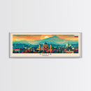 Sofia Bulgaria  Wall Art, Panoramic Travel Poster, Panoramic Framed Canvas Print, City Wall Art, Wall Hanging Home Decor, Travel Art