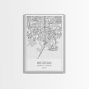 Las Vegas Street Map, Nevada Map, City Map Art, Modern Wall Art, Wall Art, Canvas Print, Travel Wall Décor, Dorm Wall Print, Couples Gift