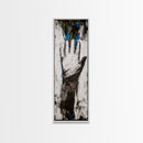 Abstract Hand Painting Framed Canvas Print moody art dark romance painting geometric wall art contemporary home decor unique gift