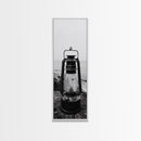 Weathered Lantern, Coastal Art, Canvas Print, nautical wall art, seascape painting, coastal decor, moody art, rustic wall art, guest room art