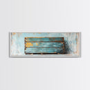 Coastal Fence Art, Framed Canvas Print, Moody Art, Wabi Sabi Art, Black and White Art, Rustic Decor, Extra Wide Art, Farmhouse Art, Nautical Wall Art