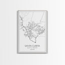 Santa Clarita Street Map, California Map, City Map Print, Minimalist Art, Wall Art, Canvas Print, Bedroom Wall Décor, Unique Travel Gifts