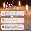 Foton® Pearled Candle - Scented White