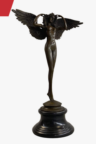 加藤日砂A window Scene Angel in Bronze Brea Angel statue relocates to fron tof Edwards Cinema – Orange