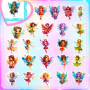 50 Fairy Vinyl Stickers – Waterproof, UV-Proof, No Duplicate Set