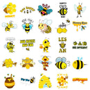 Honey Bee Vinyl Stickers – 50 Waterproof, Non-Duplicate Set
