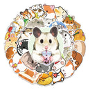 50 Hamster Vinyl Stickers – Waterproof Cute Decals for Decor