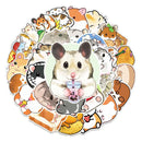50 Hamster Vinyl Stickers – Waterproof Cute Decals for Decor