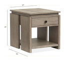 Conrad - Rectangular End Table - Stone Harbor Gray