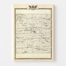 Vintage Map of Jefferson County, Illinois 1876