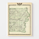 Vintage Map of White County, Illinois 1876