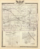 Vintage Map of Perry County, Illinois 1876