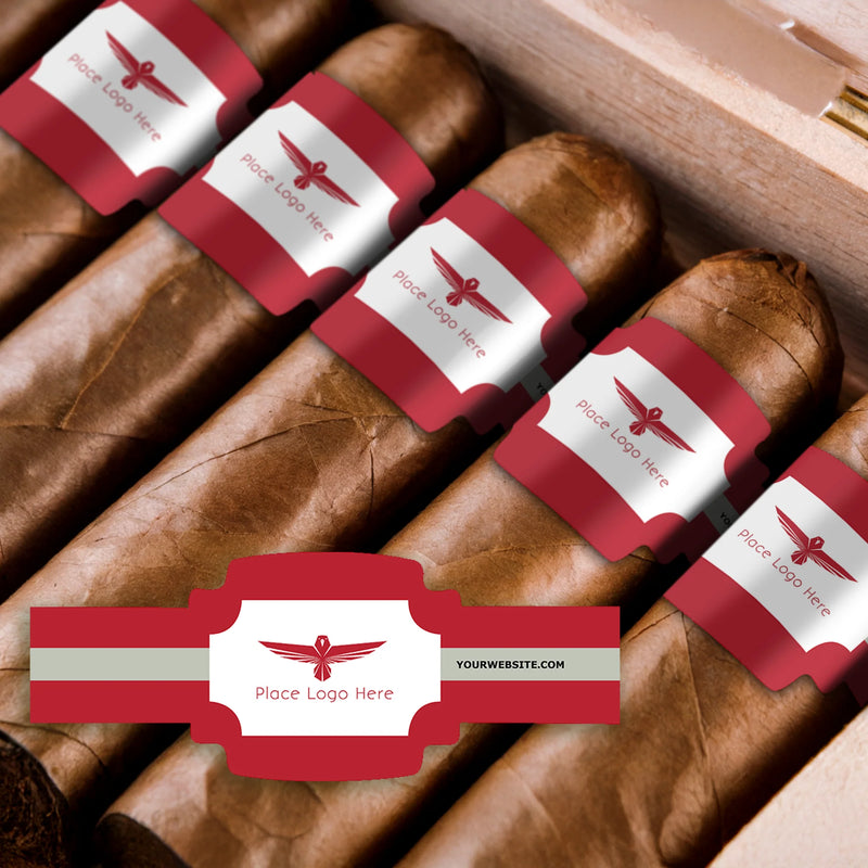 Red Eagle Logo Business Cigar Bands