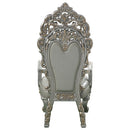Sandoval - Arm Chair (Set of 2) - Beige Synthetic Leather & Champagne