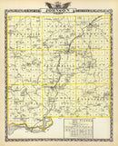 Vintage Map of Johnson County, Illinois 1876