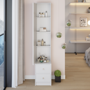 Length 11.8' x Width 15.7' x Height 63' Simple Stylish Dressing Mirror Cabinet, Full Body Mirror Cabinet, Extra Large Mirror, Multi Layer High Capacity Storage, Use Alone or In Conjunction With Vanity