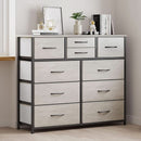Grey 4 Drawer Dresser With Wood Top And Nightstand