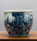 Lovecup Blue and White Allington Planters 10'' L352