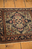 RESERVED 1.5x2 Antique Farahan Sarouk Square Bag Face Rug Mat