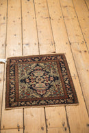RESERVED 1.5x2 Antique Farahan Sarouk Square Bag Face Rug Mat