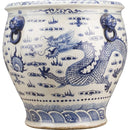 Lovecup Classic Porcelain Blue and White Fishbowl Vase L480