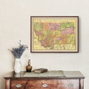 Vintage Map of Montana 1909