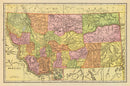 Vintage Map of Montana 1909