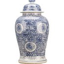 Lovecup PORCELAIN TEMPLE JAR- BLUE AND WHITE L520