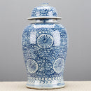 Lovecup PORCELAIN TEMPLE JAR- BLUE AND WHITE L520
