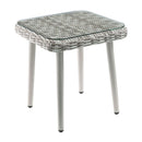 Tashay - 3 Piece Patio Bistro Set - Green Fabric & Beige Wicker
