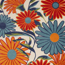5' X 8' Multicolor Floral Stain Resistant Non Skid Area Rug