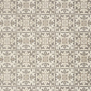 5' X 8' Ivory And Grey Fleur De Lis Stain Resistant Non Skid Area Rug