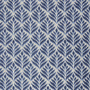 6' X 9' Blue Floral Stain Resistant Non Skid Area Rug