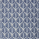 8' X 11' Blue Floral Stain Resistant Non Skid Area Rug