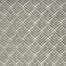 5' X 8' Charcoal Floral Stain Resistant Non Skid Area Rug