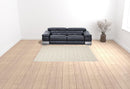 7' X 10' Ivory And Grey Floral Stain Resistant Non Skid Area Rug